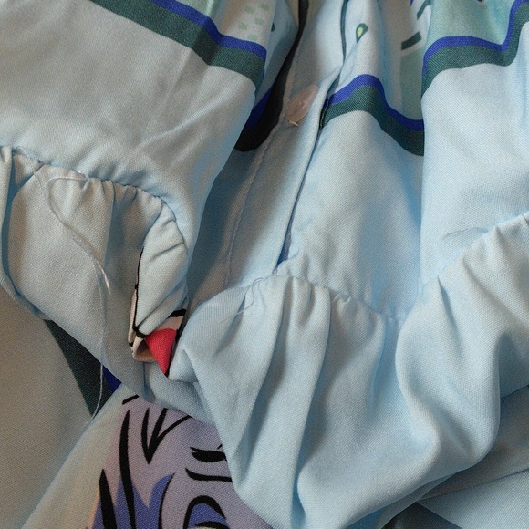 NWT Burryco Size 10 Zebra Abstract Print Long Sleeve Button Front Dress - Picture 17 of 17